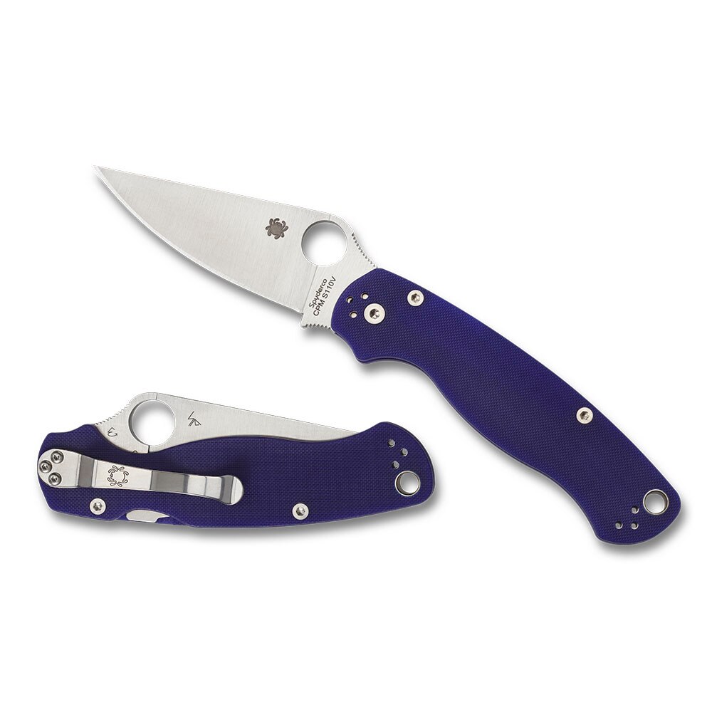 Spyderco Para Military 2 Knife in Dark Blue